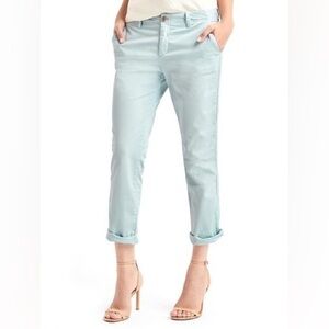 Gap - Girlfriend Twill Stripe Chinos -Island Blue - 8